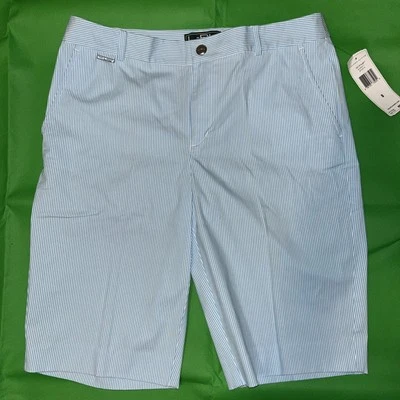 Bermudas de golf LRL Ralph Lauren Active para mujer Seersucker talla 8 a rayas Foto 1 de 4