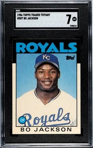 Bo Jackson 1986 Topps Traded Tiffany Card (RC) #50T- SGC Graded 7 NM - KC ROYALS - Picture 1 of 2
