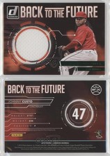 2016 Panini Donruss Back to the Future Materials Green /49 Johnny Cueto #BF-JC
