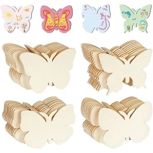 20 piezas de madera de mariposa sin terminar mariposas para artes y oficios 10 x 9 cm - Imagen 1 de 4