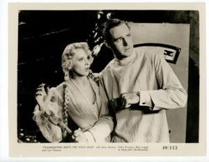 Frankenstein Meets the Wolf Man 1949 - Foto vintage 8x10 - Imagen 1 de 2