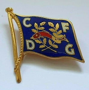 Canzer Fishing Company Emaille Stab Mützenabzeichen - Hamburg Germany - Schleppnetz -  - Bild 1 von 3