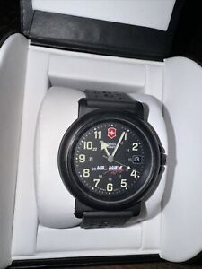NOS MB2 MBV Motorsports Swiss Army Watch Quartz Black Silicone