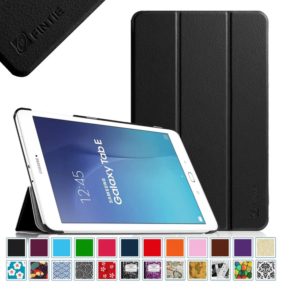 For Samsung Galaxy Tab E 9.6" SM-T560/T561/T565/T567V Case Slimshell Stand Cover - Image 1 of 4