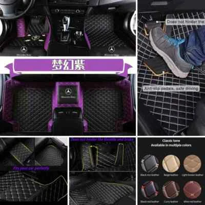 For Mercedes Benz SLK200 SLK230 SLK250 SLK280 SLK300 SLK320 SLK350 Car Floor Mat Foto 1 de 4