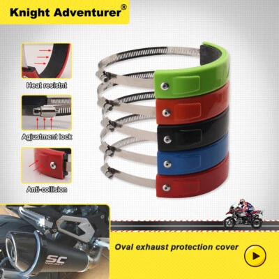 For 2005-2008 BMW K1200R Silencer Round Oval Exhaust Protector Can Cover - Image 1 of 4