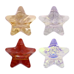 Superior PRIMERO 5914 Star Crystal Beads Large Hole 14mm * Many Colors - Picture 1 of 7