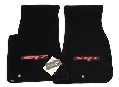 2011-2023 Dodge Challenger SRT Front Floor Mats Red SRT - Nice 32oz 2Ply Upgrade - Image 1 of 4