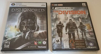 *NEW-FACTORY SEALED* THE DIVISION [PC] + Dishonored [PC] - US Release - Image 1 of 2
