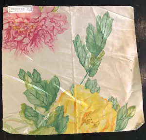 LORCA Cipango in Pink, Green, Yellow 17 1/4 x 18 3/4" Floral Silk Fabric Sample - Picture 1 of 3