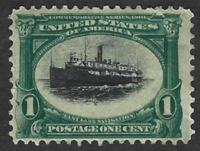 1901 US Stamps Scott #294 1c Ship Pan-American Expo Issue MH F/VF CV16 - Image 1 of 2
