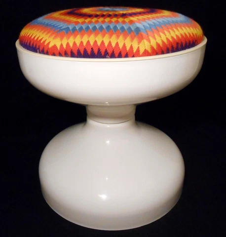 RARE ACHILLE, PIER CASTIGLIONI for KARTELL ROCCHETTO STOOL ORIG WOOL CUSHION CVR Cover