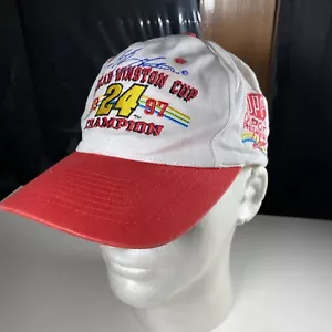 De colección 1997 Jeff Gordon NASCAR Winston Cup Champion SnapBack Gorra Gorra Rara - Imagen 1 de 7