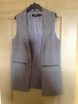 CHAQUETA CHALECO VERSACE ITALIA 19V69 MUJER GRIS SIN MANGAS Foto 1 de 2