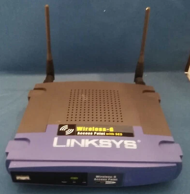 Linksys WAP54G 10/100 Wireless G Access Point with SES. PSU included - Image 1 of 4