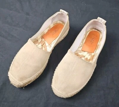 Alpargatas femininas de camurça com estuque de pano e osso Adria - Tamanho 6 - Imagem 1 de 4