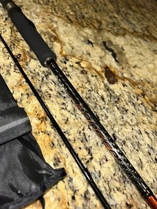 Travel Bass Rod (2) Pc. Japanese Carbon Fiber 6ft. 10in. Spinning. Fast Action🔥 - Picture 1 of 15