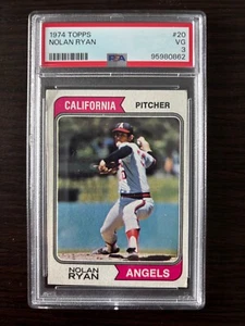 1974 TOPPS BASEBALL #20 NOLAN RYAN PSA 3 VG JUST BACK FROM PSA - Picture 1 of 2