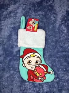 Cocomelon blaugrün und rot Weihnachtsstrumpf hängen - Bild 1 von 1