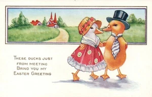 Whitney Dressed Duck Easter Postcard Series - Picture 1 of 2