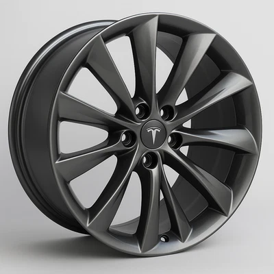Llantas de aluminio Tesla Model S X Turbine Style R21 5x120 4 x 21 pulgadas 9J originales - Imagen 1 de 2