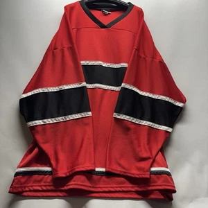 90s Vintage Made in USA Adult Mens XXXL Hockey Jersey Red - Bild 1 von 13
