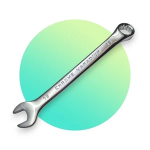 Llave inglesa de 13 mm combinación de cromo pulido - Tyzacktools - Imagen 1 de 4