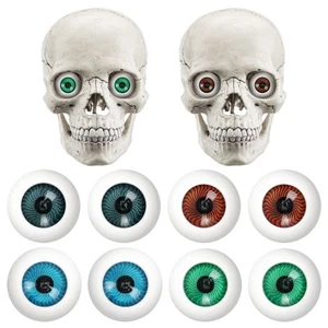 8pc Half Round Fake Eyes for DIY Halloween Prop -II - Picture 1 of 12