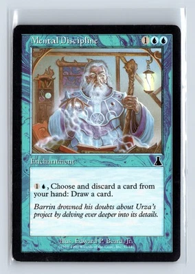 (2x) MENTAL DISCIPLINE – MTG Magic the Gathering Card – Urza's Destiny – Common - Image 1 of 4