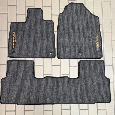 Juego de 3 alfombrillas alfombrillas Honda Passport TrailSport Elite 2025-2026 OEM GENUINAS Foto 1 de 4