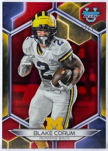 Blake Corum 2023 Bowman Best U Red 7/10 #28 Michigan - LA Rams - Picture 1 of 4