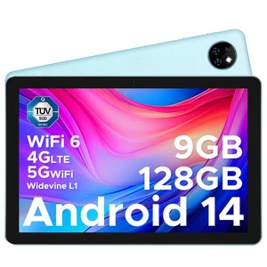 DOOGEE T10W 10 inch Tablet Android 14 Tablet 9GB+128GB 8000mAh Unlocked Daul SIM - Picture 1 of 8