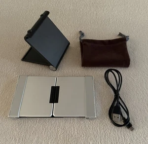 iClever Foldable Keyboard, BK08 Bluetooth Keyboard with Sensitive Silver - Picture 1 of 4