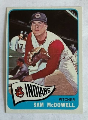 1965 Topps Sam McDowell Cleveland Indians #76 EX-NM/NM - Image 1 of 2