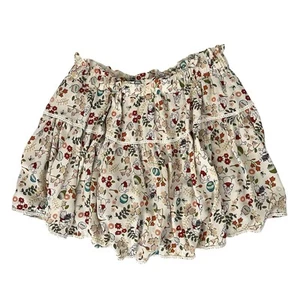 Disney Winnie the Pooh Honey Pot Lace Trim Floral Skort Hot Topic Size 1 Small - Picture 1 of 9