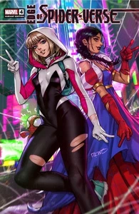 Edge of Spider-Verse #4 NM+ (2022) Derrick Chew Exclusive Trade Variant Set - Bild 1 von 3
