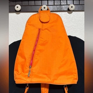 Baggallini Naranja Brillante Mochila Viaje Convertible Organizada Damas Bolso Cartera - Imagen 1 de 6