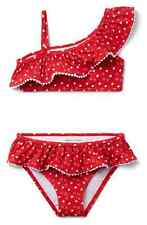 Janie and Jack L126048 Kids Red Heart Two-Piece Swimsuit Set Size 2T