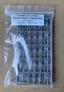 ESCI 240 - Modern Russian Paras Spetsnaz - 1:72 scale 50 plastic pieces No Box - Picture 1 of 2