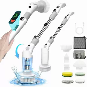 Electric Spin Scrubber, 500 RPM Cordless Cleaning Brush with 8 Shower Brush Head - Picture 1 of 7