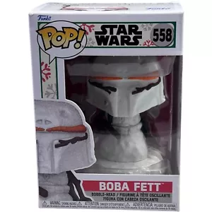 Funko Pop! Star Wars Holiday Collection Boba Fett Snowman Figure Toy #558 - Picture 1 of 7