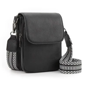 Cross body mobile phone belt pouch holster bag Clip Loop Leather Wallet Case - Zdjęcie 1 z 6