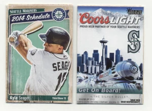 Seattle Mariners MLB Baseball 2014 Pocket Schedule - Picture 1 of 1