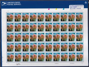 Scott #3153 The Stars And Stripes Forever Sheet of 50 Flag Stamps - Sealed - Picture 1 of 2