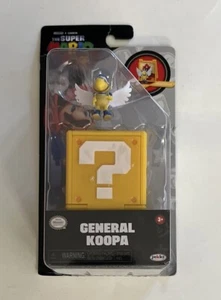 Super Mario Bros. Movie GENERAL KOOPA 1" Mini Figure w/Question Block Jakks NEW - Picture 1 of 3