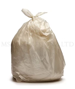 "Sacchi Rifiuto 100% Riciclati Forti Pattumiera Fodere Grandi Sacchi Rifiuti 18"x29x39" - Foto 1 di 3