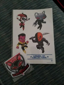 DC Legion of Collectors Black Manta Patch & Sticker Harley Quinn Legion of Doom - Bild 1 von 1