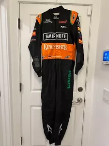 NICO HULKENBERG, USADO EN CARRERAS, SMIRNOFF SAHARA FORCE INDIA, TRAJE DE PILOTOS FÓRMULA UNO - Imagen 1 de 6