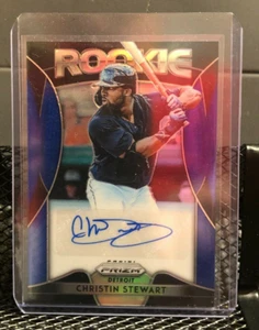 Christin Stewart 2019 Panini Prizm Blue Prizm Auto RC - Tigers - Foto 1 di 2