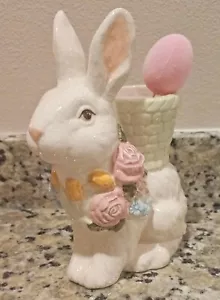 Easter Rabbit Planter Figurine - Picture 1 of 3